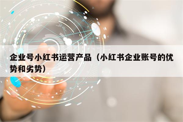 企业号小红书运营产品（小红书企业账号的优势和劣势）