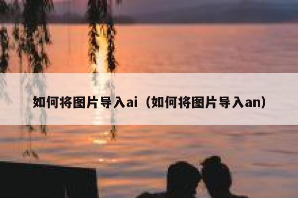 如何将图片导入ai（如何将图片导入an）