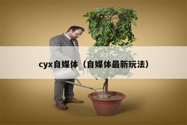 cyx自媒体（自媒体最新玩法）