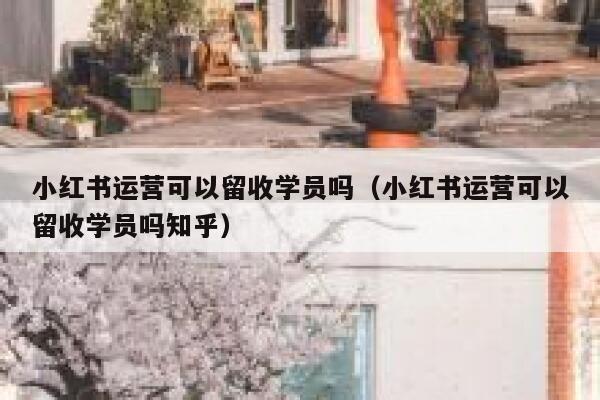 小红书运营可以留收学员吗（小红书运营可以留收学员吗知乎）