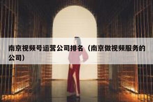 南京视频号运营公司排名（南京做视频服务的公司）