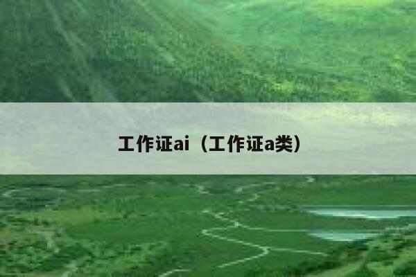 工作证ai（工作证a类）