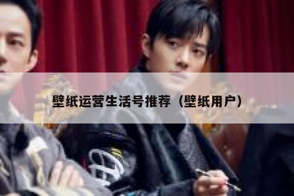 壁纸运营生活号推荐（壁纸用户）