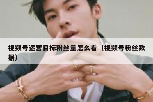 视频号运营目标粉丝量怎么看（视频号粉丝数据）