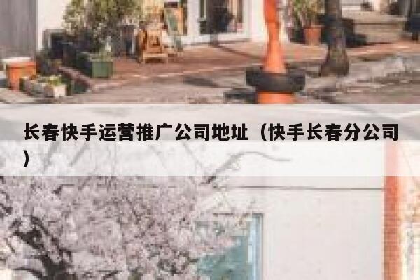 长春快手运营推广公司地址（快手长春分公司）