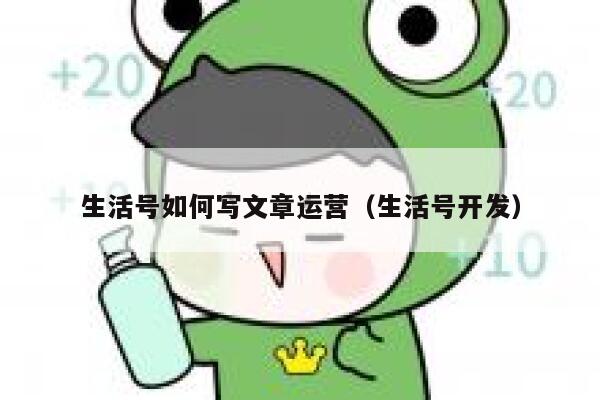 生活号如何写文章运营（生活号开发）