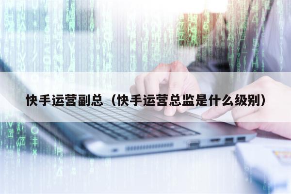 快手运营副总（快手运营总监是什么级别）