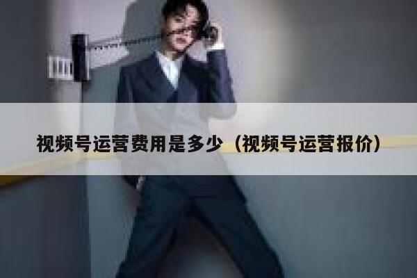 视频号运营费用是多少（视频号运营报价）
