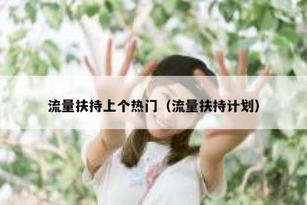流量扶持上个热门（流量扶持计划）