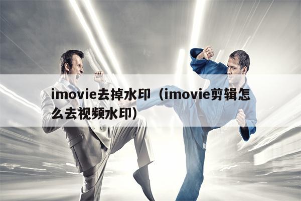 imovie去掉水印（imovie剪辑怎么去视频水印）