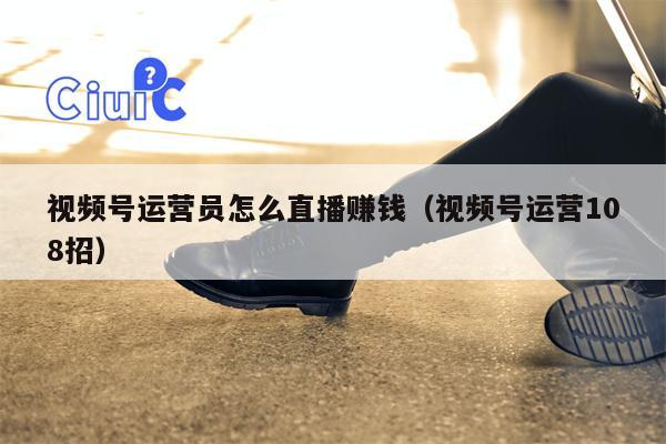 视频号运营员怎么直播赚钱（视频号运营108招）
