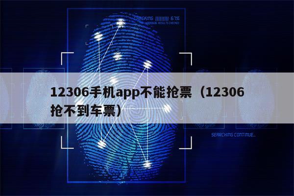 12306手机app不能抢票（12306抢不到车票）