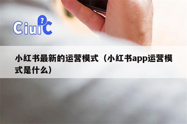 小红书最新的运营模式（小红书app运营模式是什么）