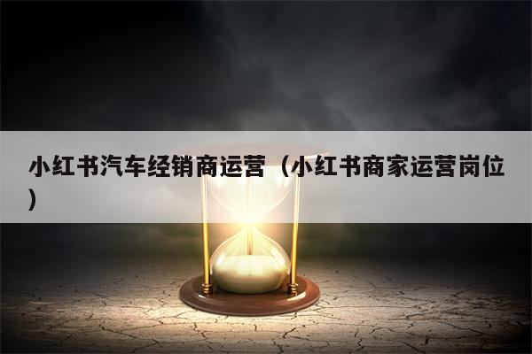 小红书汽车经销商运营（小红书商家运营岗位）