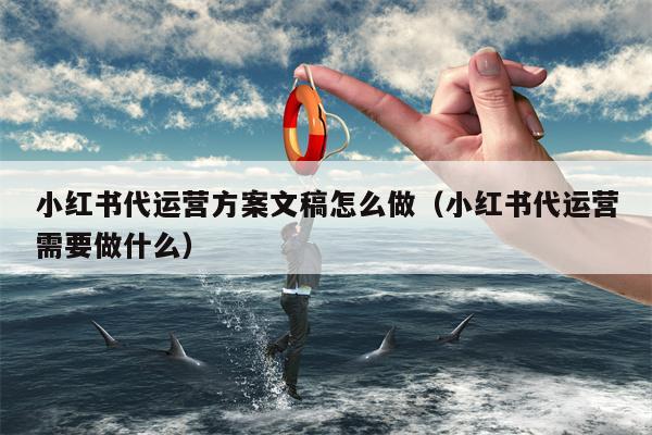 小红书代运营方案文稿怎么做（小红书代运营需要做什么）
