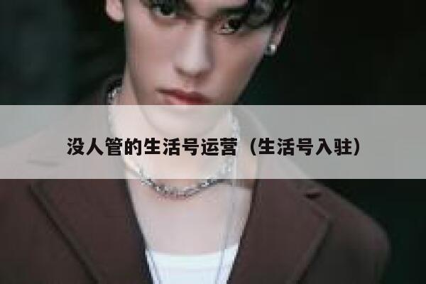 没人管的生活号运营（生活号入驻）