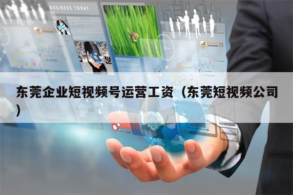 东莞企业短视频号运营工资（东莞短视频公司）