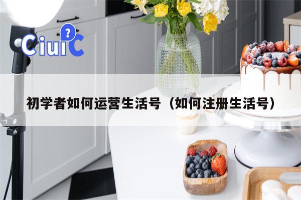 初学者如何运营生活号（如何注册生活号）