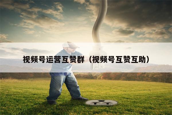 视频号运营互赞群（视频号互赞互助）