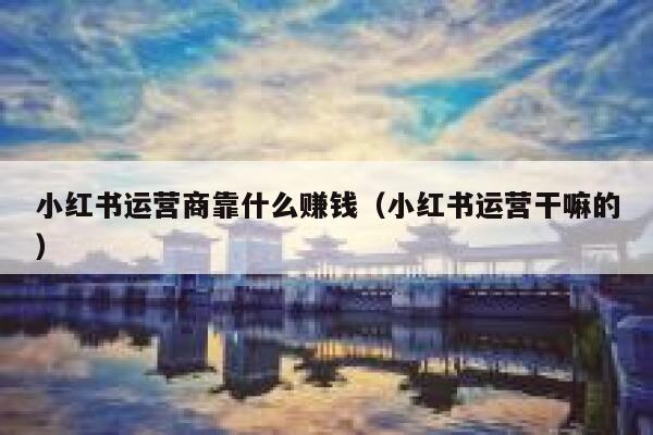 小红书运营商靠什么赚钱（小红书运营干嘛的）