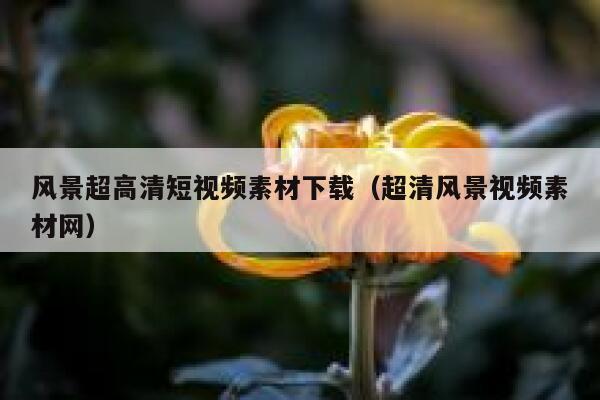 风景超高清短视频素材下载（超清风景视频素材网）