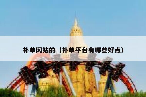 补单网站的（补单平台有哪些好点）