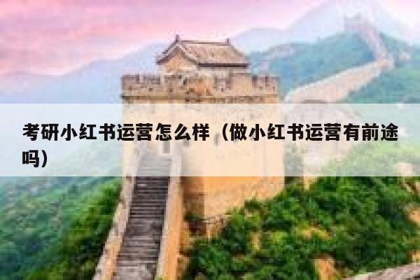 考研小红书运营怎么样（做小红书运营有前途吗）