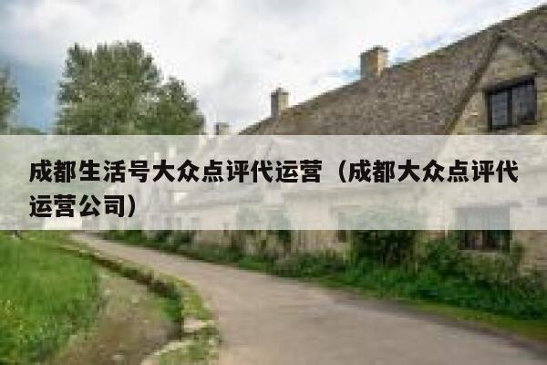 成都生活号大众点评代运营（成都大众点评代运营公司）