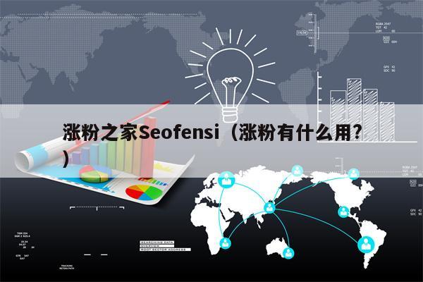 涨粉之家Seofensi（涨粉有什么用?）