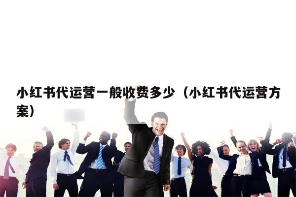 小红书代运营一般收费多少（小红书代运营方案）