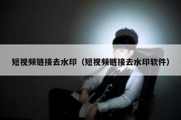 短视频链接去水印（短视频链接去水印软件）
