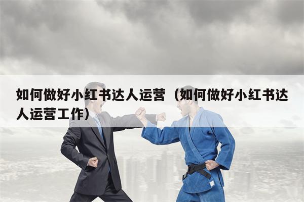 如何做好小红书达人运营（如何做好小红书达人运营工作）