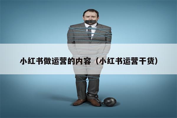 小红书做运营的内容（小红书运营干货）