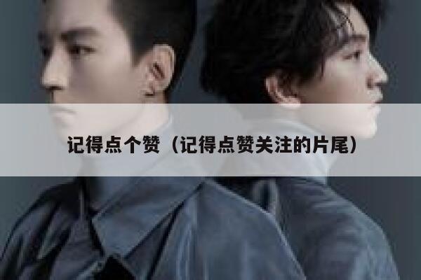 记得点个赞（记得点赞关注的片尾）