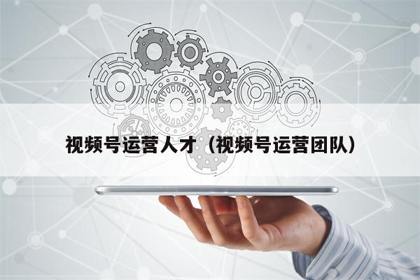 视频号运营人才（视频号运营团队）