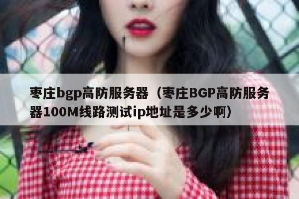 枣庄bgp高防服务器（枣庄BGP高防服务器100M线路测试ip地址是多少啊）