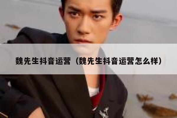 魏先生抖音运营（魏先生抖音运营怎么样）