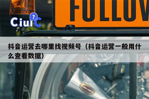 抖音运营去哪里找视频号（抖音运营一般用什么查看数据）