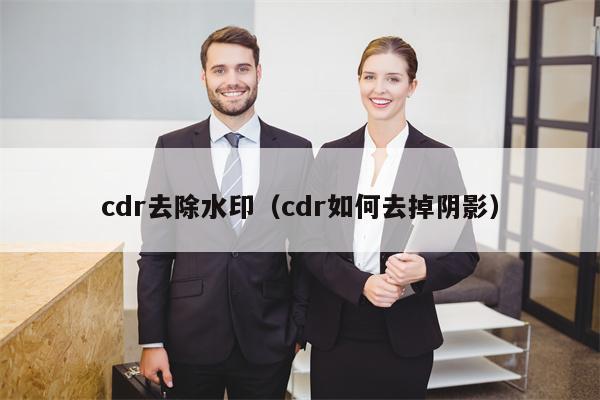 cdr去除水印（cdr如何去掉阴影）