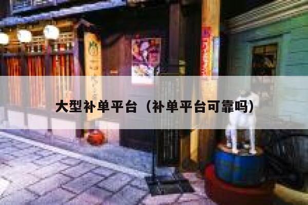 大型补单平台（补单平台可靠吗）