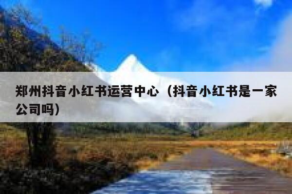 郑州抖音小红书运营中心（抖音小红书是一家公司吗）