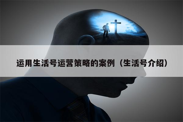 运用生活号运营策略的案例（生活号介绍）
