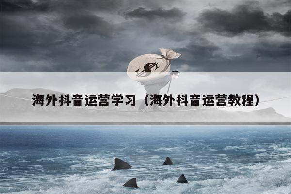 海外抖音运营学习（海外抖音运营教程）