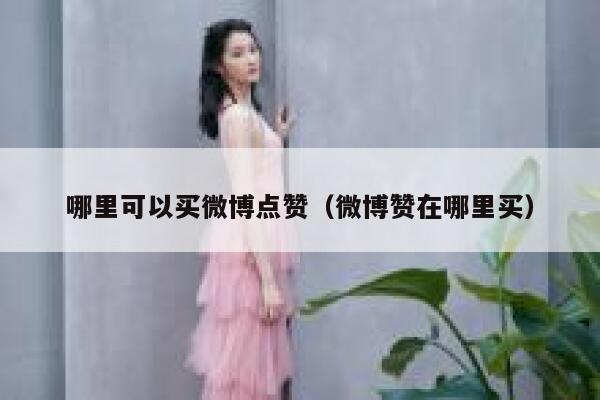 哪里可以买微博点赞(微博赞在哪里买)