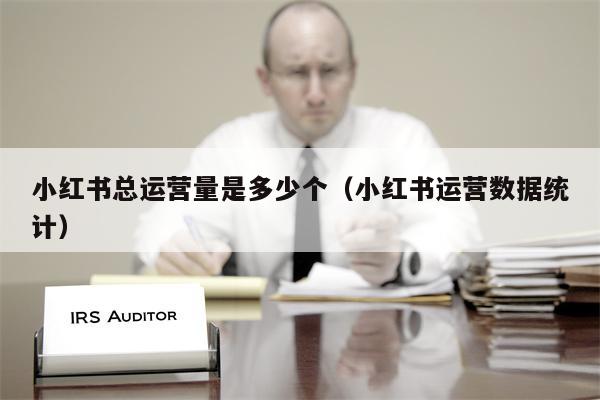小红书总运营量是多少个(小红书运营数据统计)
