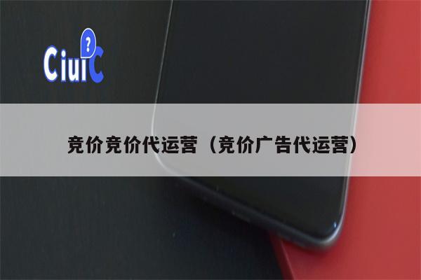 竞价竞价代运营（竞价广告代运营）