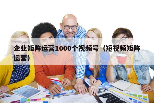 企业矩阵运营1000个视频号（短视频矩阵运营）