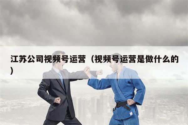 江苏公司视频号运营（视频号运营是做什么的）