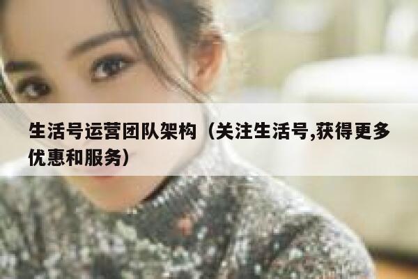 生活号运营团队架构（关注生活号,获得更多优惠和服务）
