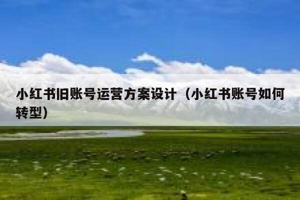 小红书旧账号运营方案设计（小红书账号如何转型）